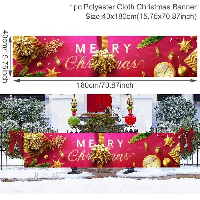 Christmas Outdoor Banner Backdrop Christmas Decoration