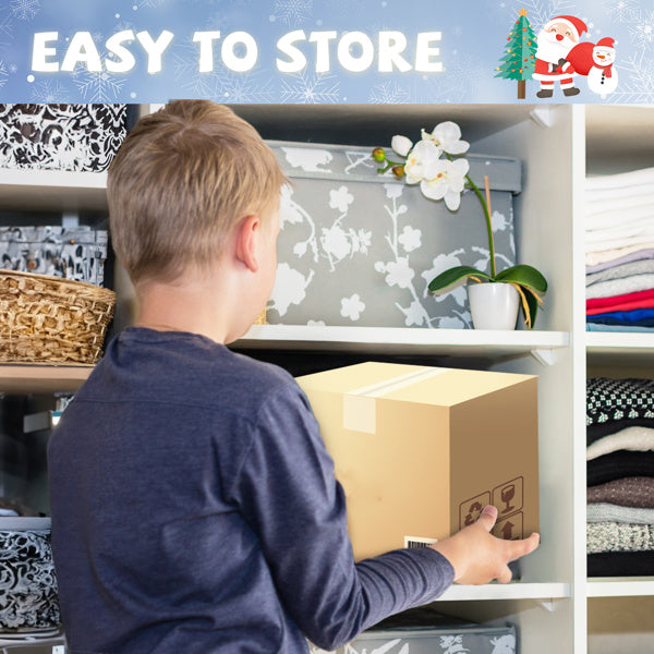 4FT Inflatable Santa Claus Window Wreath with LED Lights