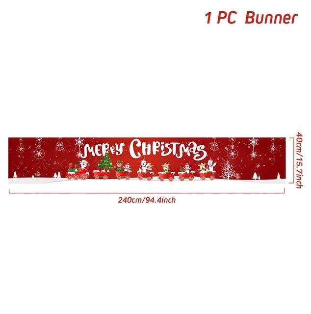 Christmas Outdoor Banner Backdrop Christmas Decoration