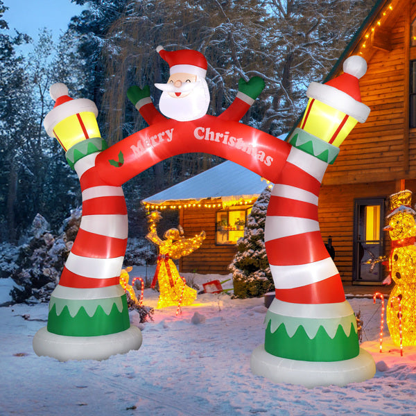 Inflatable Christmas Arch with LED Lights 8.9FT