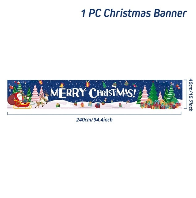 Christmas Outdoor Banner Backdrop Christmas Decoration