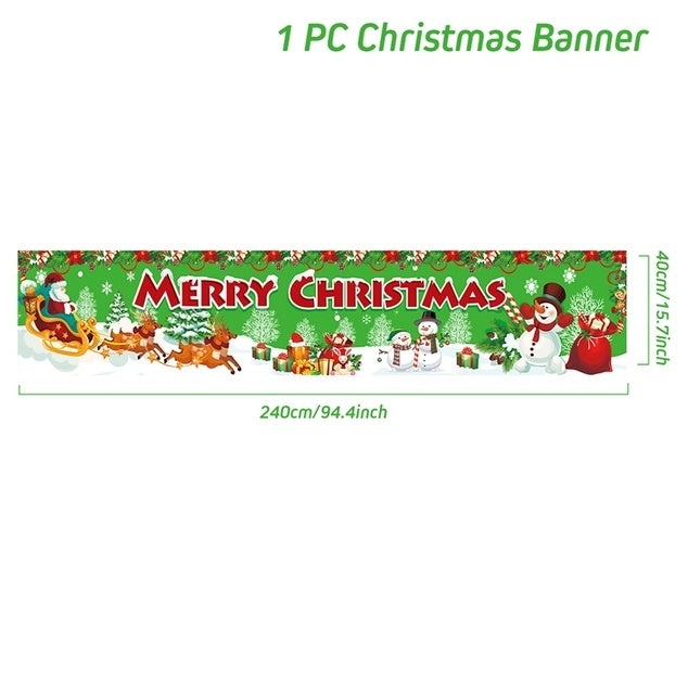 Christmas Outdoor Banner Backdrop Christmas Decoration