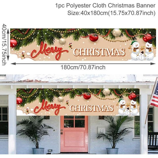 Christmas Outdoor Banner Backdrop Christmas Decoration