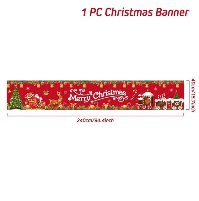 Christmas Outdoor Banner Backdrop Christmas Decoration