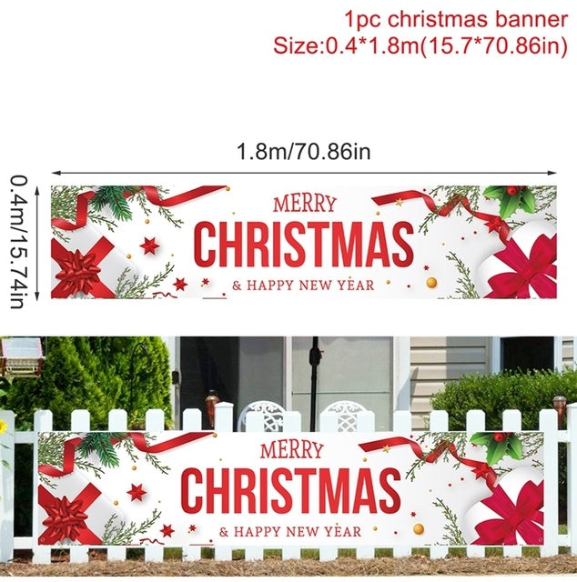 Christmas Outdoor Banner Backdrop Christmas Decoration