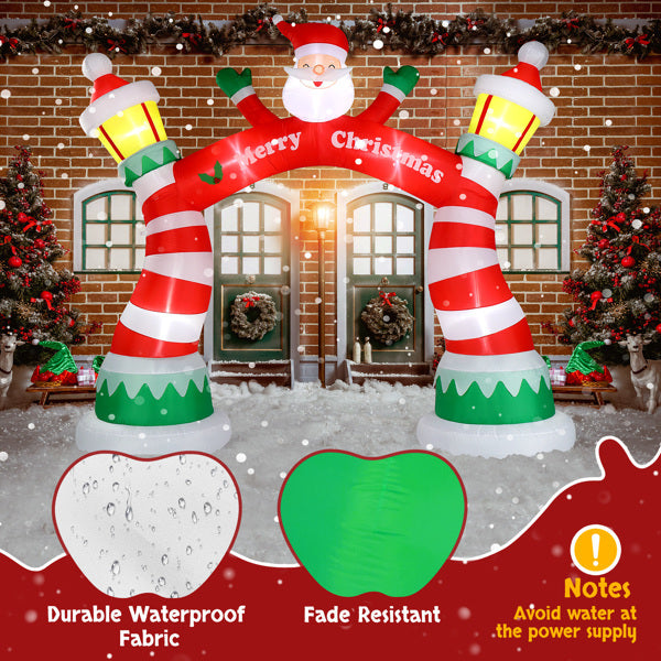 Inflatable Christmas Arch with LED Lights 8.9FT
