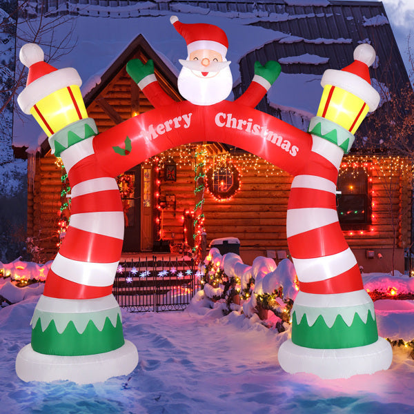Inflatable Christmas Arch with LED Lights 8.9FT
