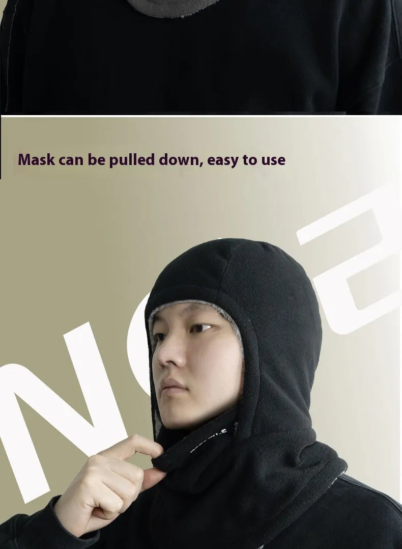 CozyShield™ Winter Fleece Hooded Scarf