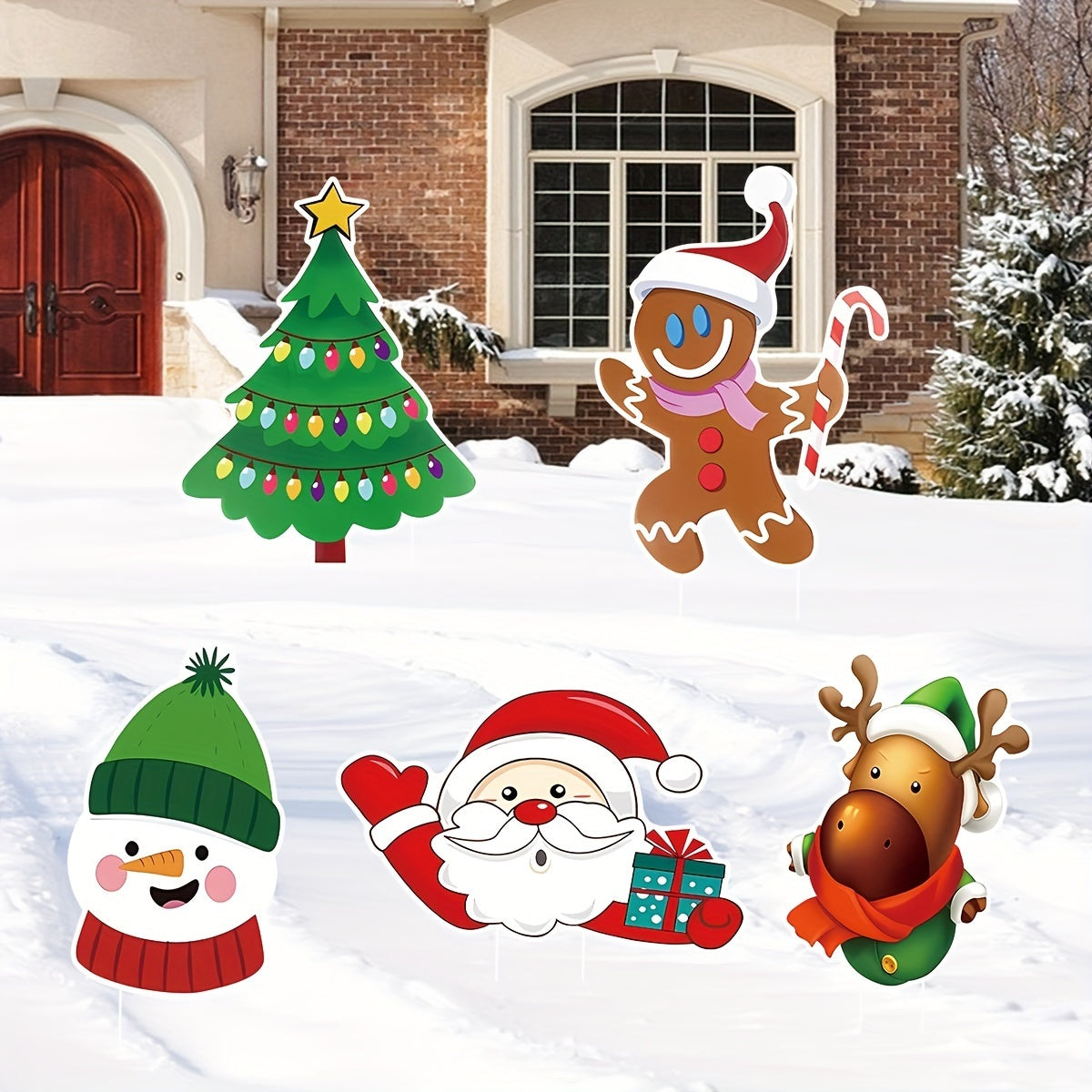 Christmas Garden Sign Set – 5 Pieces