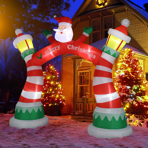 Inflatable Christmas Arch with LED Lights 8.9FT