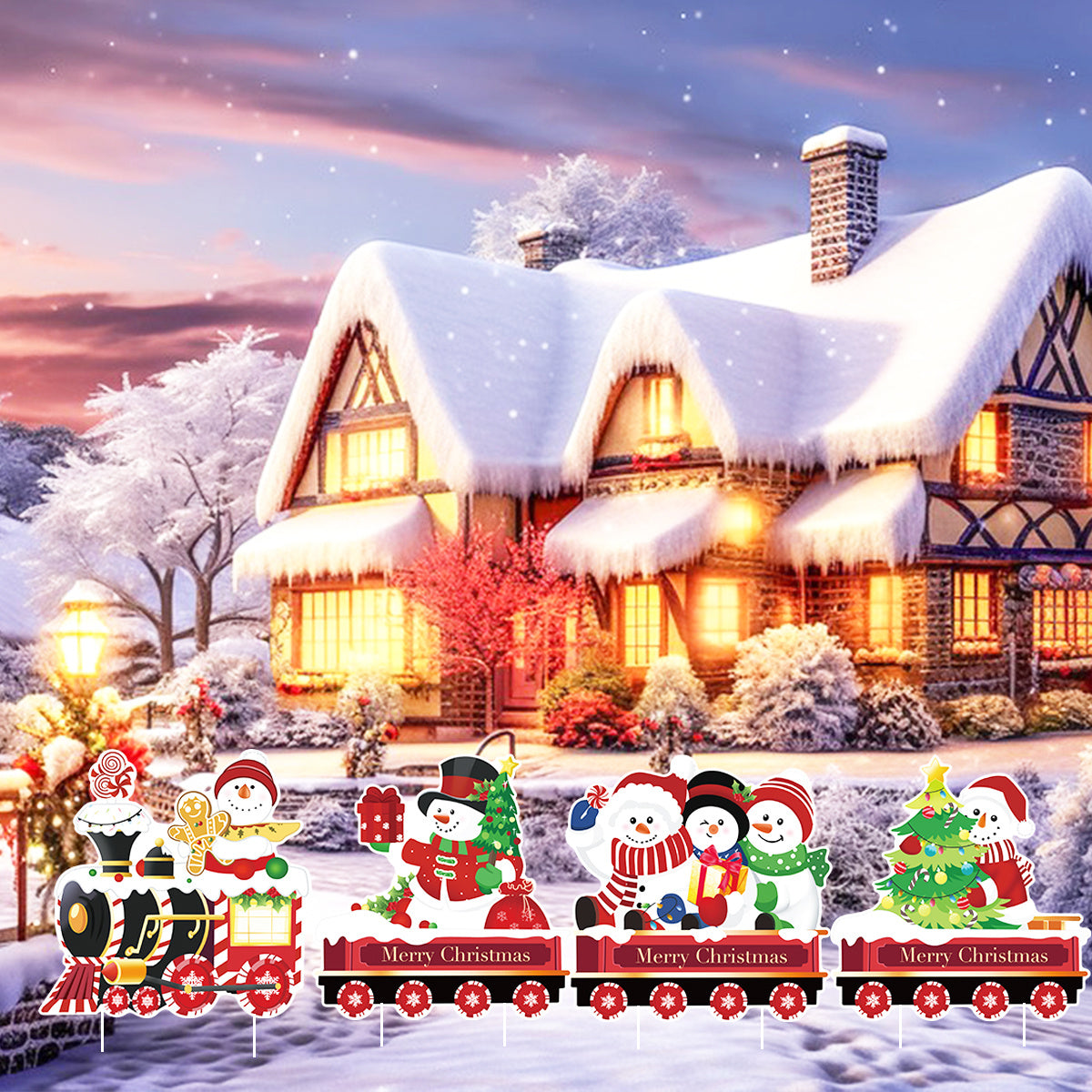 4PCS Christmas Garden Decorations