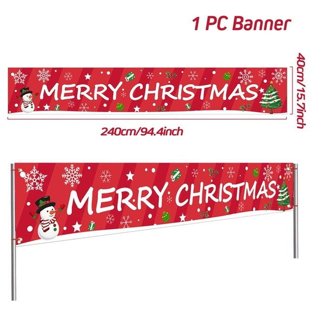 Christmas Outdoor Banner Backdrop Christmas Decoration